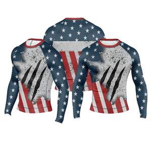 Camiseta de Protección Solar Sublimada Personalizada OEM/ODM, Camiseta de Natación de Manga Larga con Protección UV, Spandex/Poliéster Transpirable - Product Image 4