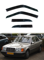 Visera para Ventana de Auto Mercedes-Benz W124 1984-1993, Protección Solar y Contra Lluvia con Cinta Adhesiva Doble, Protección y Decoración