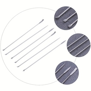 Espátula de laboratorio dental, cuchara microsampler, instrumentos de mezcla de doble punta, instrumentos quirúrgicos de acero inoxidable para manipulación. - Product Image 4