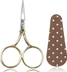 Gold Small 3.6 Inch Embroidery <b>Scissors</b> Sharp Straight Stainless Steel Point Industrial Grade Leather <b>Scissors</b> Manufacturer - Product Image 5