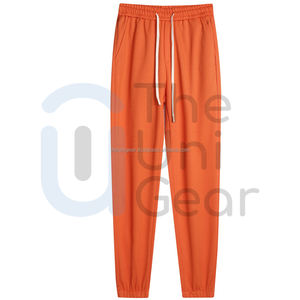 Jogging pour homme de haute qualité, 100% coton, décontracté, droit, rayé, léger, orange, séchage rapide, respirant, pour la salle de sport et le fitness - Product Image 2