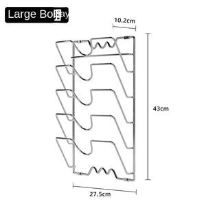 Étagère murale moderne en fer à double niveau multifonctionnelle pour cuisine, solution de rangement compacte, prête à l'exportation - Product Image 2