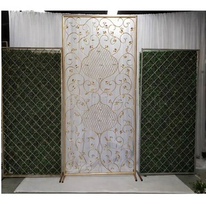 Mur de bougie de scène de mariage de styliste tendance mur de bougie en métal Floral pour la décoration de scène vente en gros mur de bougie en métal de mariage - Product Image 1