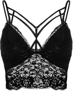 Sujetador de encaje convertible para mujer, bordado, transpirable, para verano - Product Image 5