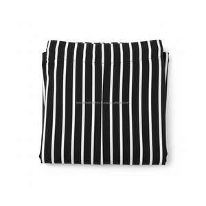 Women's <b>Palazzo</b> <b>Pants</b> Mid Waist Striped Drawstring Custom OEM Wholesale - Product Image 6