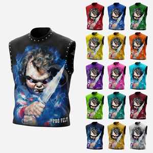 Heavy Weight Fleece Custom <b>Logo</b> Graphic Sleeveless Tank Top Punk Streetwear Halloween Casual Fitness Trendy Whole Sale Shirts - Product Image 1