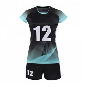 Uniformes Deportivos Unisex Cómodos, Conjuntos de Voleibol Sublimados para Adultos, Hechos en Pakistán, Uniformes de Voleibol Elásticos Lisos - Product Image 2