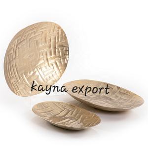 Cuenco de Metal elegante con acabado dorado, patrón martillado, forma única, cuenco para servir, decoración de vajilla, última creación artesanal, comida - Product Image 4