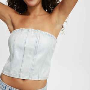 Top Corto de Mezclilla para Mujer, Ecológico, Transpirable, de Secado Rápido, Ligero, con Logotipo Frontal, Moda de Verano, Sin Mangas, Marca Solid International - Product Image 6