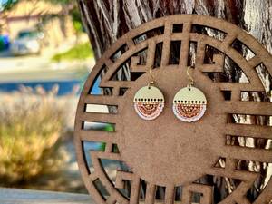 customized Color Geometric Beaded Gold Brass Beaded <b>Drop</b> Earrings Women's Bohemia Style Bronze Plated Fashion Jewelry By UO - Product Image 6