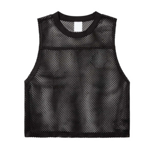 Wholesale High Quality Customized Men's Knitted <b>Mesh</b> Sporty Tank <b>Top</b> Running Sports Fitness Sleeveless Custom Logo Design - Product Image 1