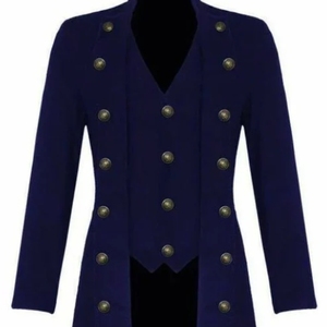 Gabardina Larga y Ajustada para Hombre, Estilo Europeo Americano, con Capucha, Color Sólido, Informal - Product Image 2