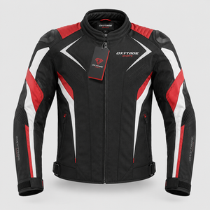 เสื้อแจ็คเก็ตมอเตอร์ไซค์คุณภาพสูงสำหรับผู้ชายไซส์ใหญ่ รุ่น Super Sport - ผลิตจากโพลีเอสเตอร์ 100% ผ้ากันน้ำระดับพรีเมียม พร้อมแถบสะท้อนแสงสำหรับการแข่งรถ - Product Image 5