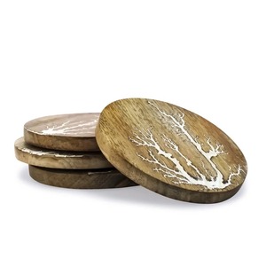 Nouvelle collection de dessous-de-verre et sets de table en bois, style durable, logo personnalisé, marron, pour la maison/l'hôtel/le restaurant - Prix d'usine - Product Image 3