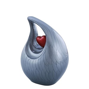 Classic Aluminum Tear Drop <b>Memorial</b> Cremation <b>Keepsake</b> Urn Ash Holder Crafted With Elegant Exterior And Fine Appearance - Product Image 4