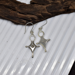 Pendientes Colgantes de Plata de Ley 925 para Mujer, Diseño Tribal de Lujo, Hechos a Mano, Geométricos, Étnicos, Estilo Boho, de Divyansh Gems Jewellers - Product Image 5