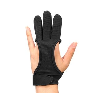 ถุงมือยิงธนูโพลีเอสเตอร์แบบมืออาชีพ ป้องกันนิ้วสามนิ้ว สำหรับธนูรีเคิร์ฟ ใช้ในการล่าสัตว์ ฝึกซ้อมยิงเป้า ระบายอากาศได้ดี วัสดุนุ่ม - Product Image 1