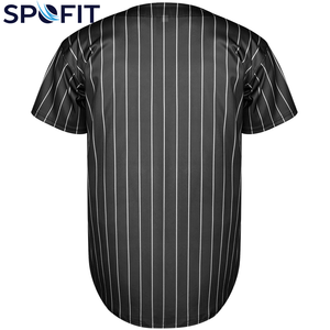 Maillot de baseball personnalisé pour homme, grande taille, col en V, entièrement boutonné, respirant, séchage rapide, imprimé par sublimation, vêtements de sport - Product Image 2