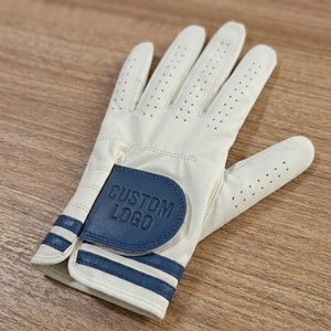 Gant de golf en cuir Cabretta personnalisé OEM, adhérence douce, respirant, logo en relief, fermeture, accessoires de golf à marque privée, usine - Product Image 2