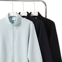 Veste coupe-vent à manches longues pour homme, de haute qualité, sur mesure, en coton et polyester, taille plus, col montant, coupe classique