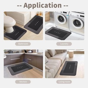 Absorbent Eco-Friendly Modern Anti-Slip Water Resistant Cotton Puzzle Pattern <b>Bathroom</b> Kitchen Dish Drying Tray for Home Hotel - Product Image 6