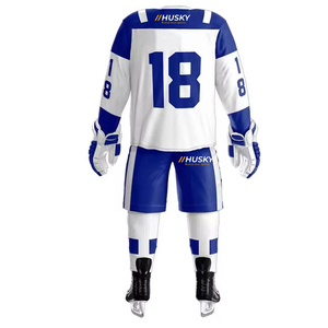 Uniformes de Hockey sobre Hielo Personalizados al por Mayor para Adultos, Alta Calidad, 100% Poliéster, Impresos, Antibacterianos, para Todas las Temporadas - Product Image 5
