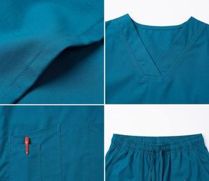 Conjunto de Uniformes Médicos Unisex Personalizables con Bolsillos, Estetoscopio y Detector de Agujas para Profesionales Médicos - Product Image 3