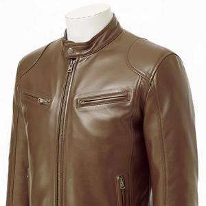 Men's High Quality Genuine Leather <b>Jacket</b> Breathable Quick Dry Stand Collar Full Zip Winter <b>Casual</b> Outerwear - Product Image 6