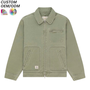 Veste en jean formelle vintage brodée sur mesure, support OEM ODM pour la production en gros - Product Image 4