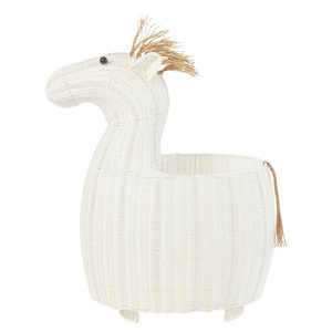 Cesta Resistente para Habitación Infantil, Cesta de Almacenamiento de Juguetes de Mimbre Tejida a Mano para Organización de Guardería, Lavandería y Decoración del Hogar - Product Image 1
