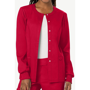Blouse de travail pour femmes au design luxueux, confortable, respirante, anti-plis, avec logo personnalisé, taille ajustée, sans coutures, pour hôpital - Product Image 6