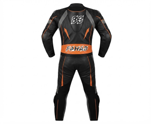 ชุดจั๊มสูทหนังแท้พรีเมียมสำหรับผู้ชาย Zuzuzki MotoCP Racing 1 ชิ้น/ชุด ได้รับการรับรองมาตรฐาน CE พร้อมอุปกรณ์ป้องกัน Hump ระดับ 2 ตัดเย็บตามสั่ง - Product Image 2