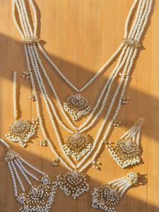 Latest Designs 2026 Stainless Steel <b>Pakistani</b> Indian Sets Women Fashion Chains Necklaces Earrings Trendy Antique Gold Plated - Product Image 4