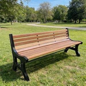 Fábrica al por mayor Popular Venta al aire libre <span class=keywords><strong>de</strong></span> madera Silla <span class=keywords><strong>de</strong></span> Banco largo Durable madera <span class=keywords><strong>de</strong></span> <span class=keywords><strong>pino</strong></span> Metal mixto Parque descanso Banco al aire libre - Product Image 1