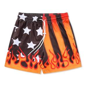 Shorts de basket-ball pour hommes en maille 100 % polyester, taille mi-haute, avec sublimation intégrale et ourlet personnalisé – Nouvelle collection en promotion - Product Image 6