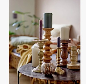 Brass Candlestick Holder Tall Elegant Home Decoration Durable Metal <b>Candle</b> Holders for Tabletop Use At <b>Cheap</b> Price - Product Image 4