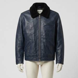 Premium <b>Winter</b> Casual Zipper Solid <b>leather</b> Bomber <b>Jacket</b> with Turn-down Collar high quality embossed logo unisex <b>leather</b> <b>jackets</b> - Product Image 4