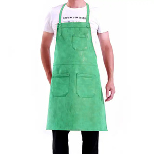Welding <b>Apron</b> Flame Retardant Fireproof Drilled Cotton Fabric CE Certified Breathable Durable European Style Welder Protective - Product Image 4
