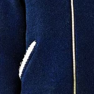 Women Knitted Full Zip Varsity <b>Cardigan</b> Jacket Long Sleeve Striped Ribbed Trim Embroidered Patch Casual Sweater <b>Coat</b> with Pocket - Product Image 5
