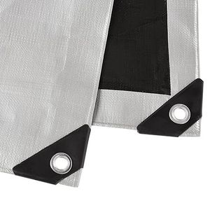 Telo in Polietilene Base 20 X 20 FT, Spessore 10 MIL, Impermeabile Multiuso Marrone/Argento, Confezione da 1 - Product Image 2