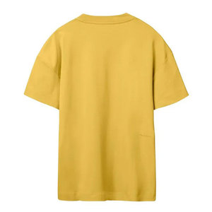 T-shirt en coton noir pour homme, coupe classique, col rond, manches courtes, jersey uni décontracté, design avec logo sur le devant - Product Image 4