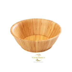 VietChoice Natural Bamboo Round <b>Bowl</b> Classic Eco Friendly Microwave Safe Party Rice Cake Soup <b>Cereal</b> Container - Product Image 6
