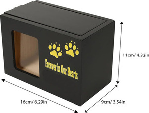 New Design Wooden Urn <b>Box</b> <b>For</b> Pet <b>Ashes</b> Wood Cremation Urns <b>For</b> Cat and Dog <b>Ashes</b> Funeral Urns - Product Image 2