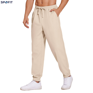 Pantalon de sport léger à taille basse pour homme, coupe droite, 100% polyester, fitness, séchage rapide, entraînement, pantalon de sport - Product Image 6