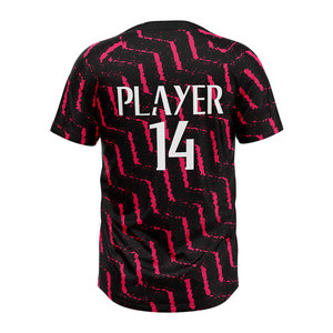 Jersey de Softbol Personalizado Transpirable de 2 Botones, Jersey de Béisbol Sublimado - Product Image 6