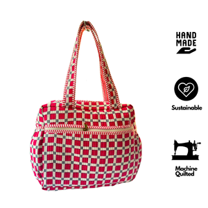 Bolsa de Pañales Premium con Estampado Jaipur, Bolsa de Algodón Acolchada para Cambiar Pañales, con Múltiples Bolsillos, Cierre de Cremallera, Sostenible, para Baby Shower - Product Image 2