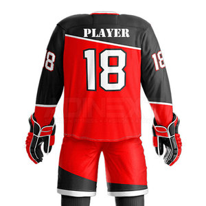 Uniforme de Hockey sobre Hielo de Poliéster Transpirable de Alta Calidad, Nuevo, Ropa Profesional con Logotipo Personalizado - Product Image 4