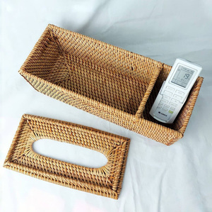 Cajas de mimbre para pañuelos, soporte de cubierta, precio barato, con logotipo personalizado, marca privada, caja de papel ecológica - Product Image 4