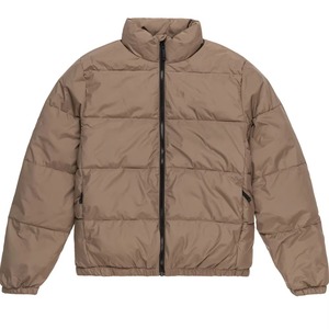 Chaquetas de plumón para hombre, al por mayor, para exteriores, ligeras, cálidas, con logotipo personalizado, de poliéster, negras, con capucha, reversibles, con cremallera, para otoño - Product Image 1