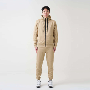 Ensemble de survêtement thermique grande taille pour homme - Sweat à capuche zippé personnalisé en polaire technique 3 panneaux respirant en polyester imprimé pour homme - Product Image 1